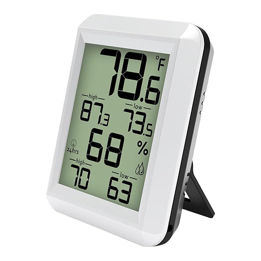 Urageuxy Indoor Hygrometer Thermometer, Digital Humidity Meter Temperature Gauge by Urageuxy
