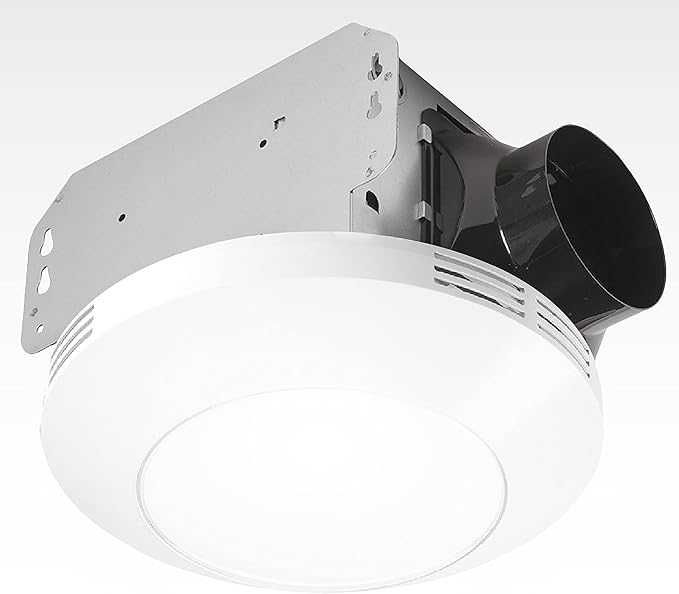 Homewerks 7117-01-WH Bathroom Integrated LED Light Ceiling Mount Exhaust by HomewerksWorldwide