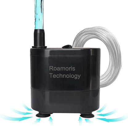 Small Pump With Level Sensor, 5 FT Drain Lift, Large Volume, 110V Automatic by Roamoris