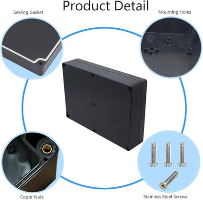 Project Box IP65 Waterproof Junction Box ABS Plastic Black Electrical Boxes DIY - Image 5