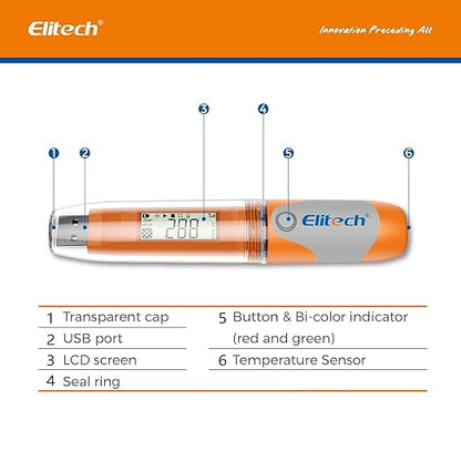 Elitech RC-51 Digital Temperature Data Logger USB Reusable 32000 Points - Image 8