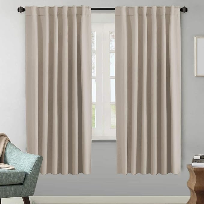 H.VERSAILTEX Blackout Curtains Thermal Insulated Window Treatment Panels Room by HVERSAILTEX