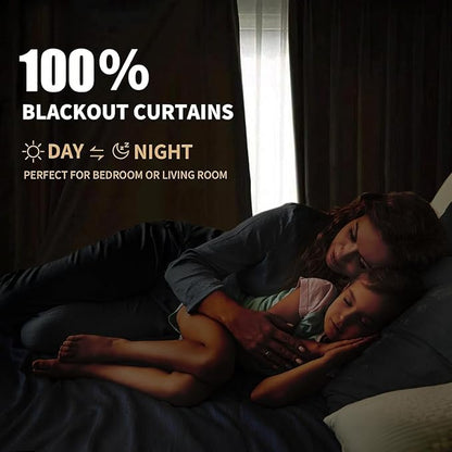 INOVADAY Thermal Sliding Door Curtains 100% Blackout Curtains - Image 3