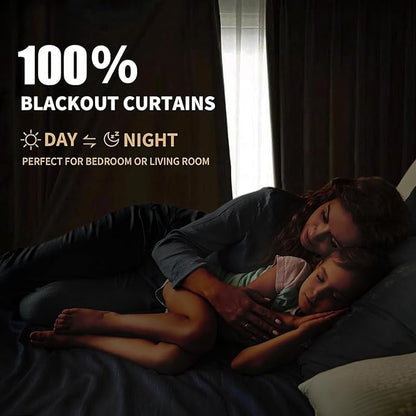 INOVADAY Thermal Sliding Door Curtains 100% Blackout Curtains - Image 3