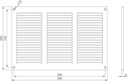10x6 inch Vent Cover - Image 2