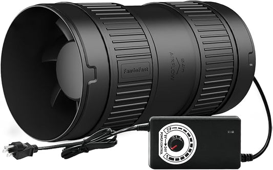 4 Inch Inline Duct Fan 130CFM Airflow by FanGoFast