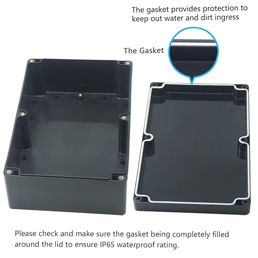 Junction Box, Zulkit Project Box IP65 Waterproof Outdoor Box ABS Plastic - Image 4