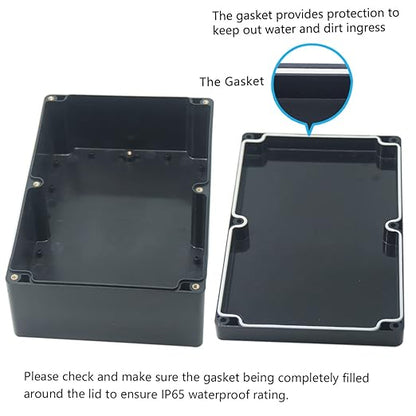 Junction Box, Zulkit Project Box IP65 Waterproof Outdoor Box ABS Plastic - Image 4