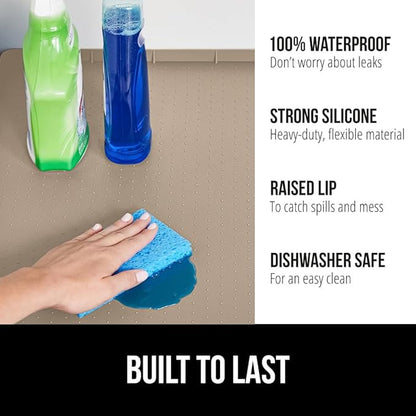 GORILLA GRIP Waterproof Silicone Under Sink Mat - Image 2