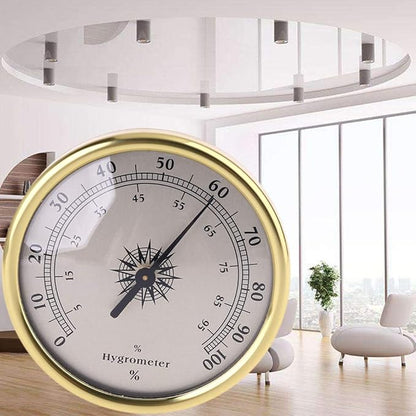 72mm Round Gold Hygrometer Humidity Meter Gauge Ring Surface - Image 4