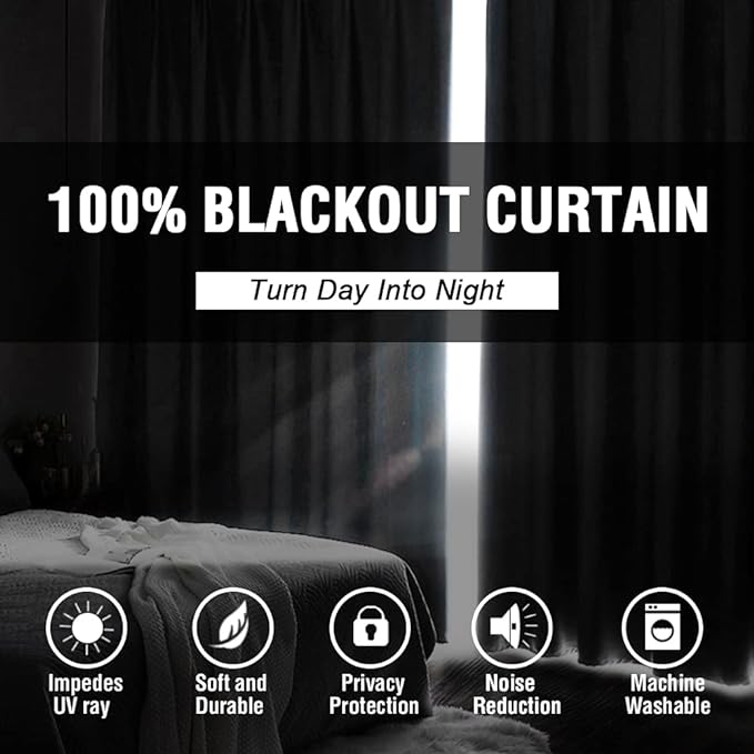 H.VERSAILTEX 100% Blackout Curtains - Image 3