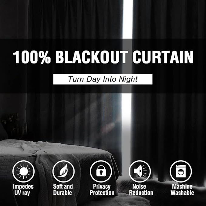 H.VERSAILTEX 100% Blackout Curtains - Image 2