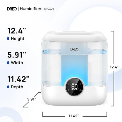 DREO Smart Humidifiers for Bedroom, 6L Top Fill Supersized Cool Mist Humidifier - Image 8