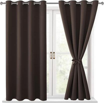 Hiasan Blackout Curtains for Bedroom, 52 x 54 Inches Long by Hiasan