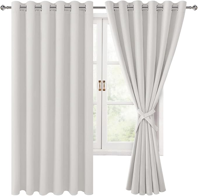 Hiasan Room Darkening Curtains for Bedroom, 70 x 63 Inches by Hiasan