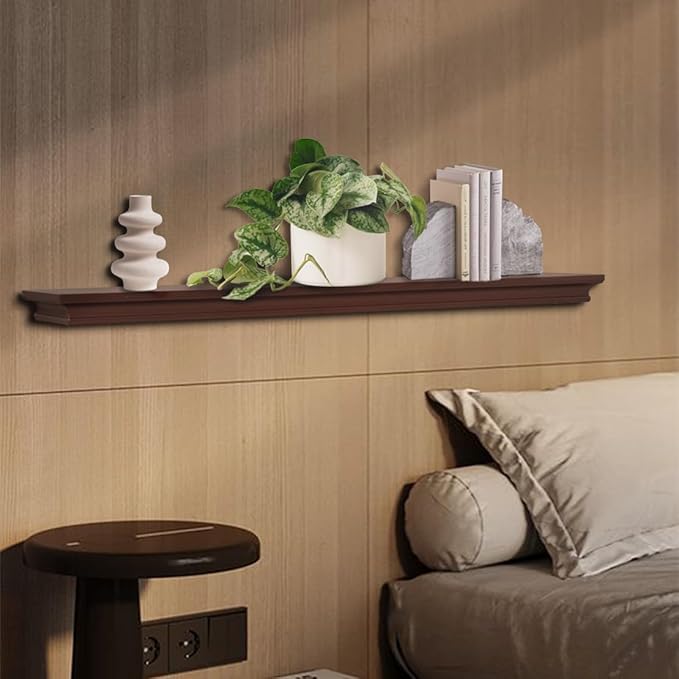 AHDECOR Floating Shelves Wall Mounted, Deeper Wall Storage Shelf - Image 6