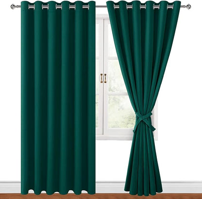 Hiasan Room Darkening Curtains for Bedroom, 70 x 84 Inches - Image 7