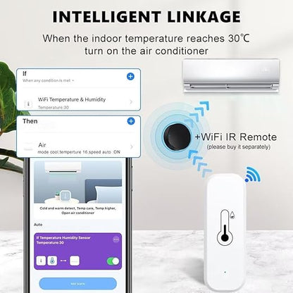 WiFi & Bluetooth Temperature and Humidity Monitor, Compatible - Image 4