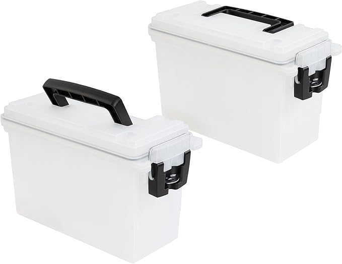 Sheffield 12793 2-Pack Ammo Storage Box, Stackable .30 Cal Field Boxes by Sheffield