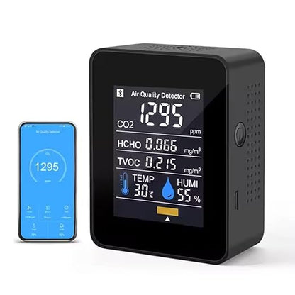 Air Quality Test Kit Monitor, Real Time Smart Colorful Display Clear by EIMSOAH