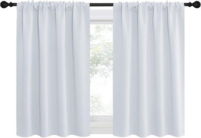 NICETOWN Greyish White Window Curtain Panels, RV Bunk Curtains, Thermal - Image 2
