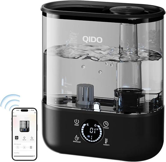 QIDO Top Fill Humidifiers for Bedroom, 5 L Cool Mist 36H Super Long Time by Unknown