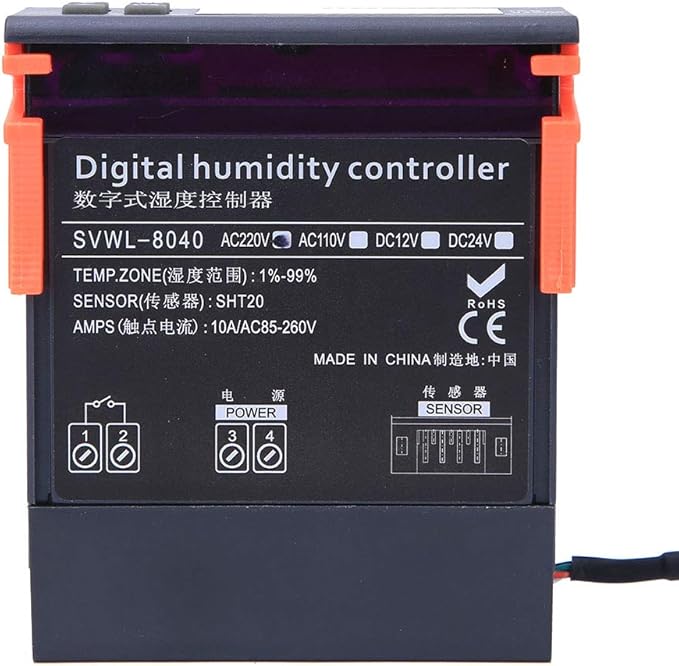 Oumefar AC 220V Digital Air Humidity Controller Range 1%-99% RH High Precision - Image 2