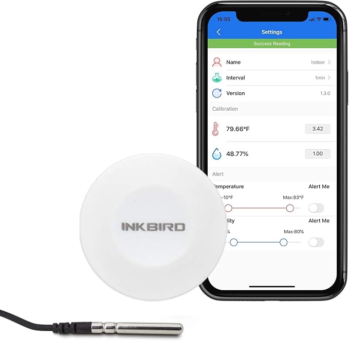 Inkbird Smart Sensor Data Logger Wireless Temp RH Monitor Device Android iPhone by Inkbird