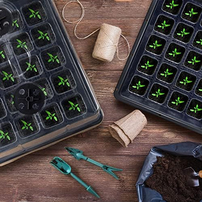 2 Sets Seed Starter Tray with Grow Light & Heat Mat, 40-Cell Seed Starter Kit - Image 6