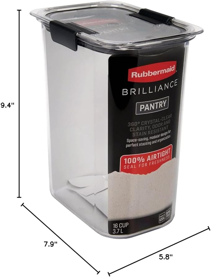 Rubbermaid Brilliance 16-Cup Airtight Food Storage Container - Image 9