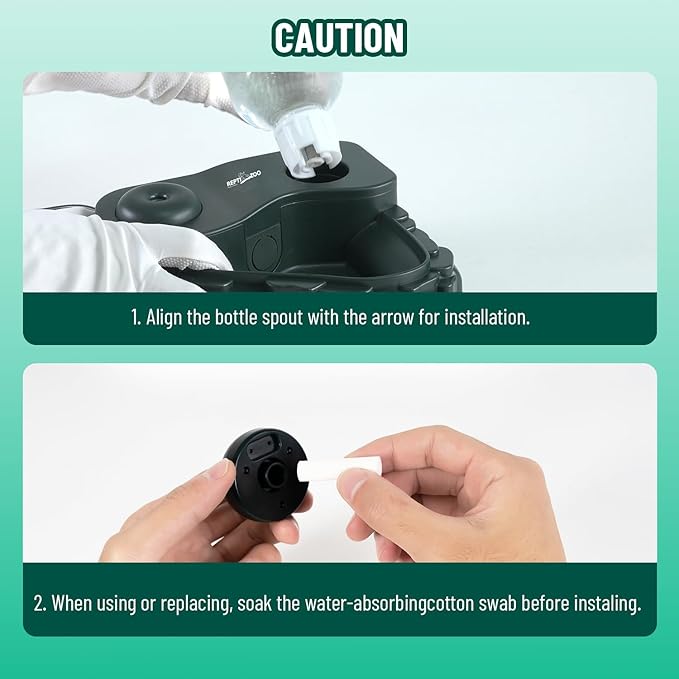 REPTI ZOO Water Feeder and Fogger, 2 in 1 Reptile Humidifier - Image 5