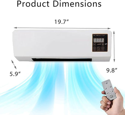 Mini Wall Mounted Air Conditioner, 2 in 1 Heater and Fan Combo Ductless Ac - Image 3