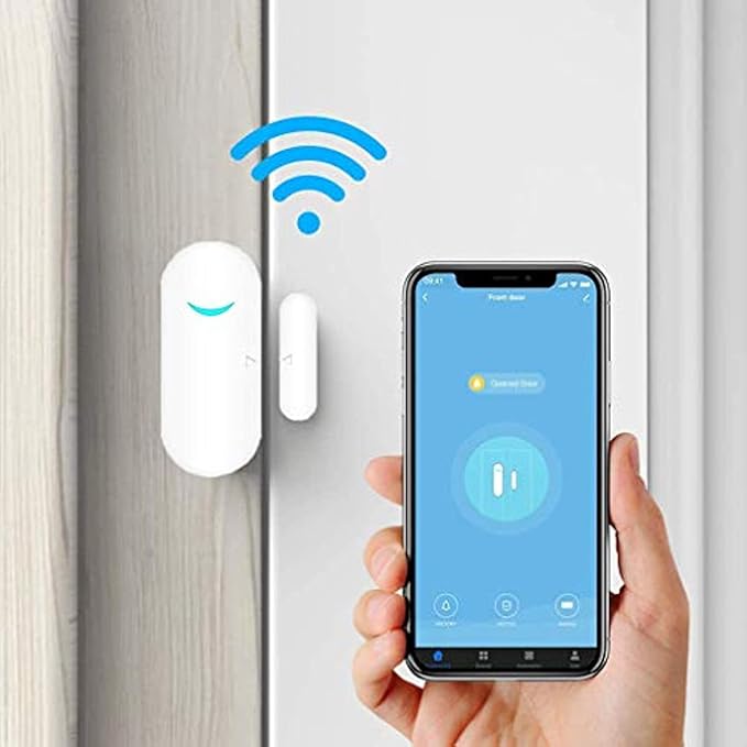 4-Pack Smart Door/Window Sensor: WiFi Alarm, Wireless Alerts, Compatible - Image 4