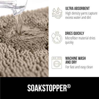 GORILLA GRIP SOAKSTOPPER Dog Door Mat, 36x24 Machine Washable Rug Absorbent - Image 4