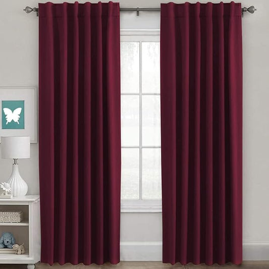 H.VERSAILTEX Christmas Blackout Curtains Thermal Insulated Window Treatment by HVERSAILTEX
