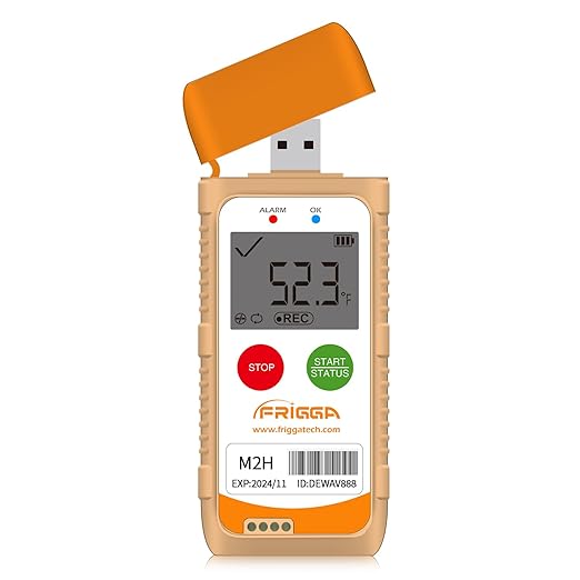 Frigga M2H Reusable Temperature Humidity Data Logger Multi-Use USB Digital by Frigga