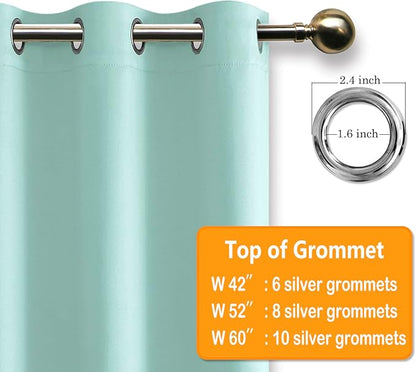 Hiasan Blackout Curtains for Bedroom, 52 x 96 Inches Long - Image 5