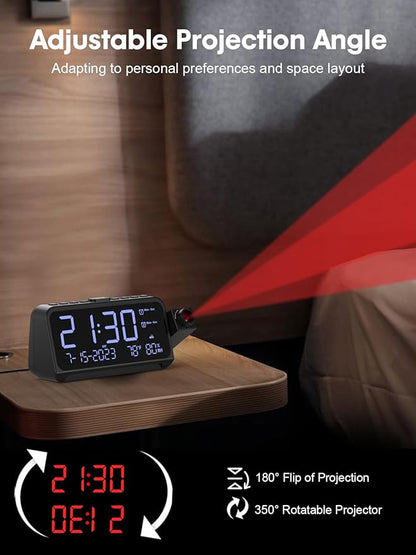 ROCAM Projection Alarm Clock, Digital Clock - Image 4