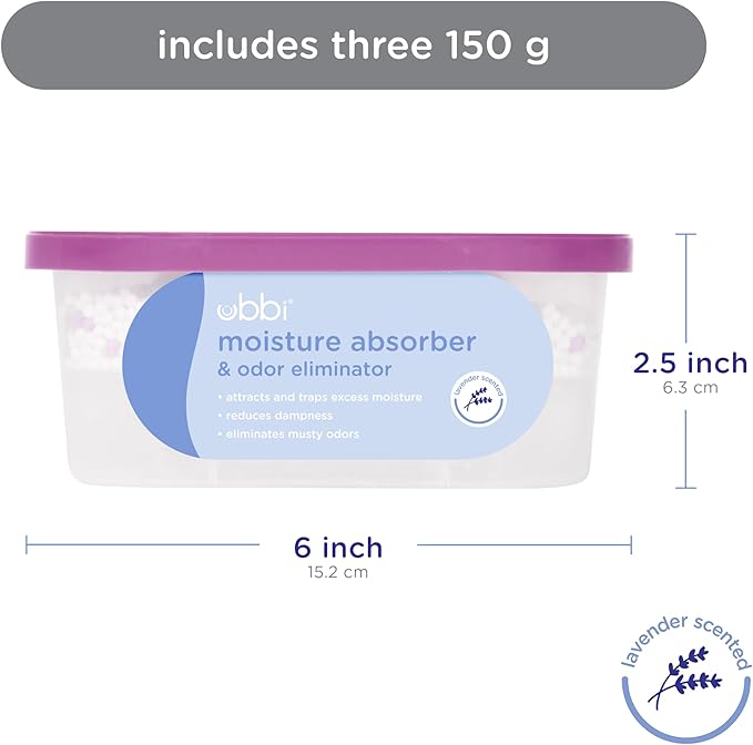 Ubbi Moisture Absorber and Odor Eliminator Tub, Attracts and Traps Excess - Image 5
