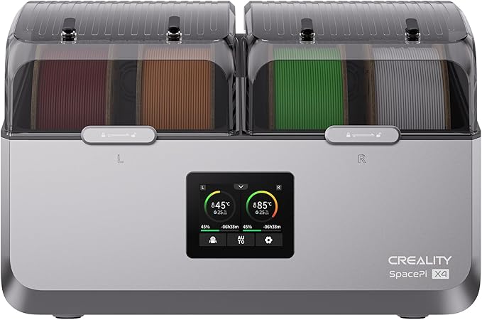 Official CREALITY Space Pi X4 Filament Dryer Box, Dual Chambers 200W PTC Heats by Lutyr