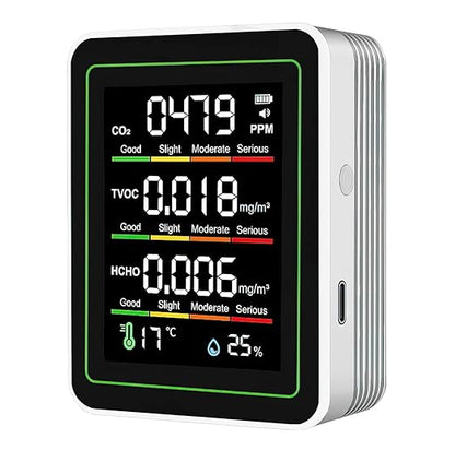Indoor Air Quality Monitor, 5 in 1 Portable Smartair Quality Tester by Unknown