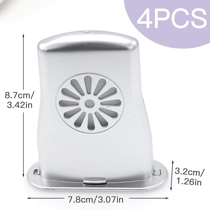 4Pcs Silver Guitar Soundhole Humidifier Silent Running Guitar Maintenance Tool - Image 6