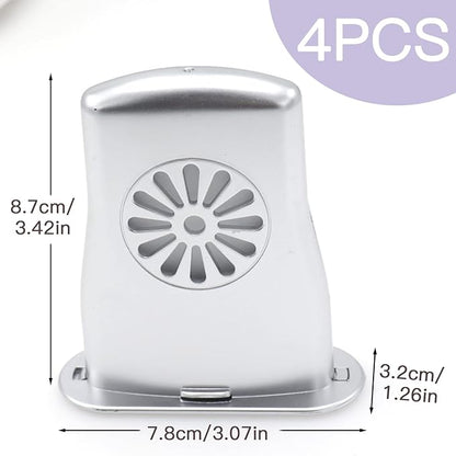 4Pcs Silver Guitar Soundhole Humidifier Silent Running Guitar Maintenance Tool - Image 6