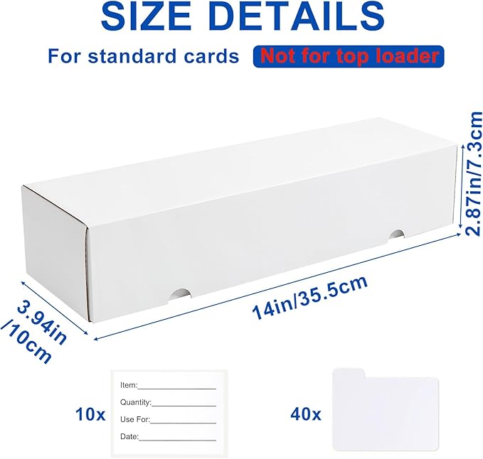 QINGUANG Trading Card Storage Box | 10 Pack • 1100 Count MTG Card Storage Box | - Image 3