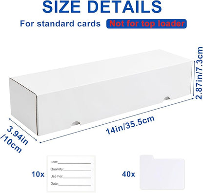 QINGUANG Trading Card Storage Box | 10 Pack • 1100 Count MTG Card Storage Box | - Image 3