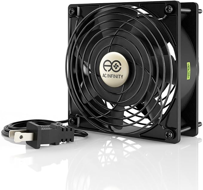 AC Infinity AXIAL 1238, Muffin Fan, 115V 120V AC 120mm x 38mm High Speed by ACInfinity
