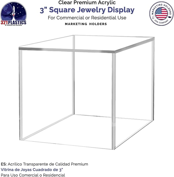 3 Inch Acrylic Display Riser Box - Image 2