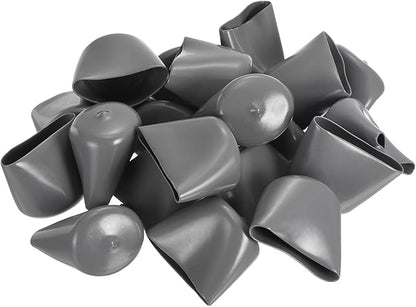 uxcell 20pcs Rubber End Caps 39mm ID Vinyl Cap Cover Screw Protectors Dark Grey - Image 4