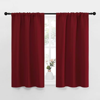 NICETOWN 40inch Curtains for Small Windows, Thermal Insulated Privacy Short by NICETOWN