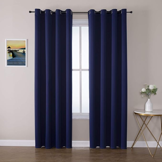 ChrisDowa Blackout Curtains 120 Inches Long 2 Panels Set by ChrisDowa